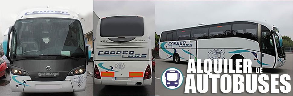 Autobuses Cooper Cars alquiler de autobuses